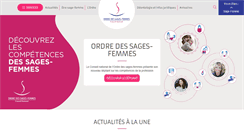 Desktop Screenshot of ordre-sages-femmes.fr