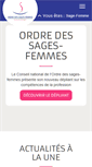 Mobile Screenshot of ordre-sages-femmes.fr